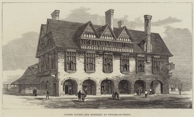 Coffee Tavern e Hostelry em Newark-on-Trent (gravura) de English School