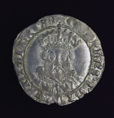 Moeda com a cabeça de Henrique VIII (prata) de English School