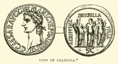 Moeda de Calígula de English School