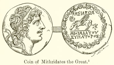 Moeda de Mitrídates, o Grande de English School