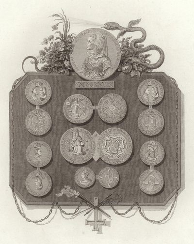 Moedas de Maria I de English School