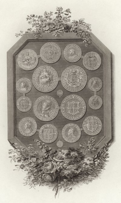 Moedas da Rainha Elizabeth I de English School