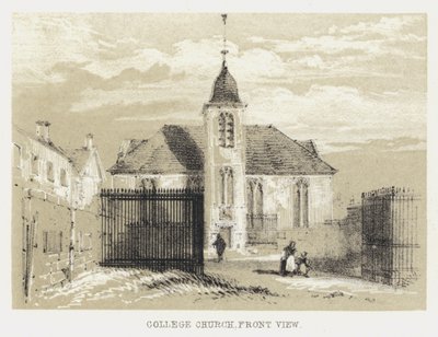 Igreja do Colégio, Vista Frontal (gravura) de English School
