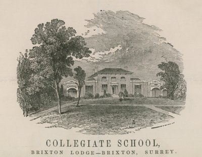 Colegial School, Brixton Lodge, Brixton, Surrey de English School