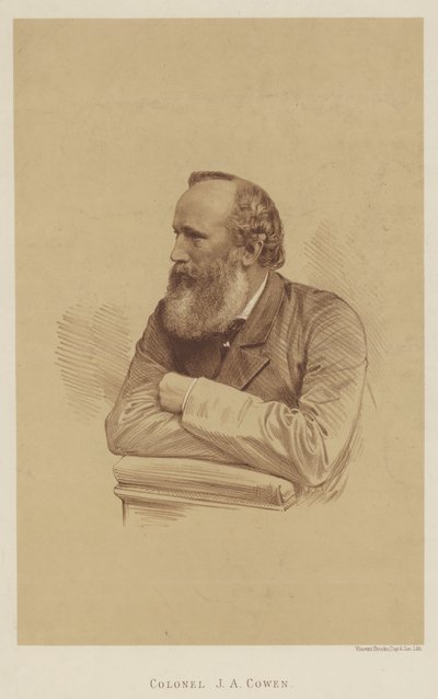 Coronel J A Cowen (litho) de English School