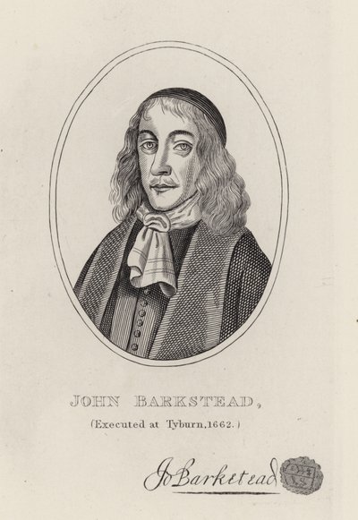 Coronel John Barkstead (gravura) de English School