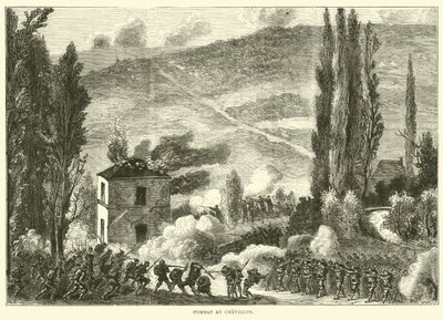 Combate em Chatillon, outubro de 1870 de English School