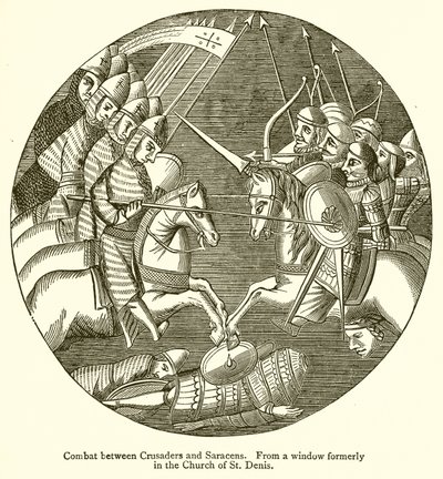 Combate entre cruzados e sarracenos de English School