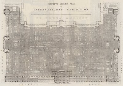 Planta Baixa Completa da Exposição Internacional (gravação) de English School