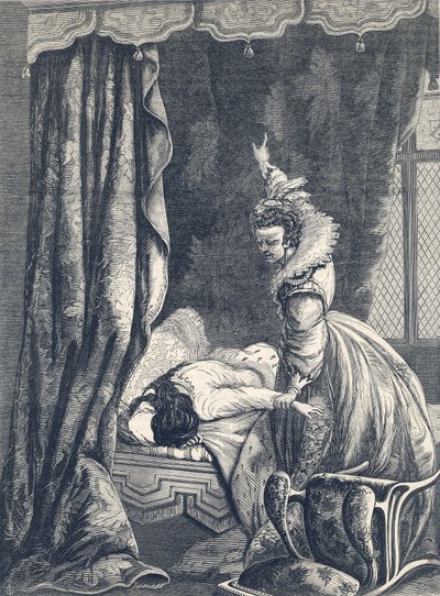 Confissão da Condessa de Nottingham, 1865 de English School