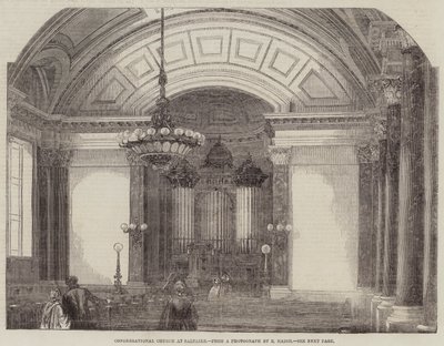 Igreja Congregacional em Saltaire (gravura) de English School