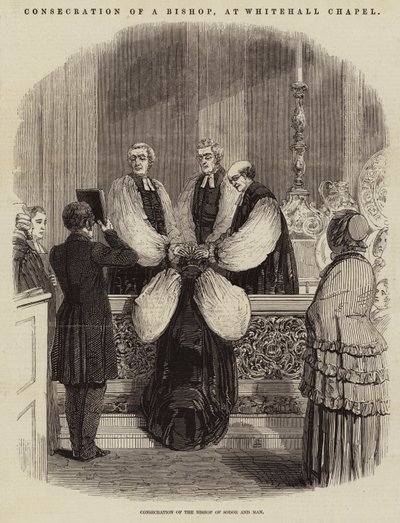 Consagração de um Bispo, na Whitehall Chapel (gravura) de English School