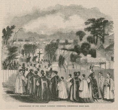 Consagração do cemitério católico romano de English School