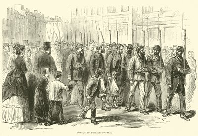 Comboio de desertores, Paris, outubro de 1870 de English School