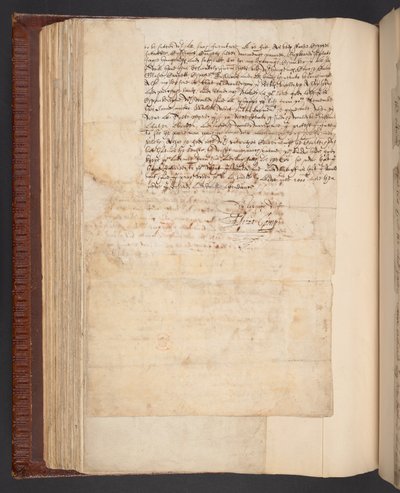 Cópia de uma carta de Lady Elizabeth Compton, depois Condessa de Northampton, ao seu marido, Harley MS 7003, f.158v (caneta e tinta sobre papel) de English School