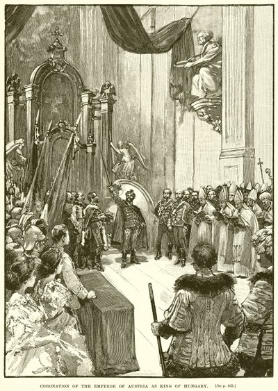 Coroação do Imperador da Áustria como Rei da Hungria de English School
