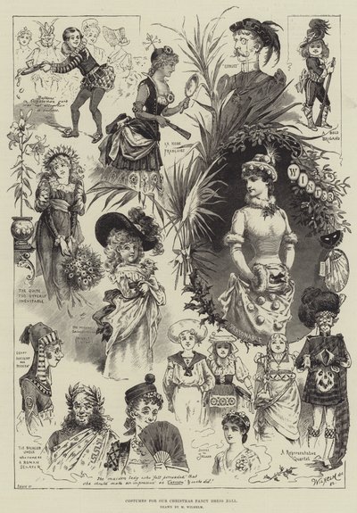 Fantasias para o nosso Baile de Vestidos de Natal (gravura) de English School
