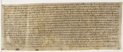 Algodão Augustus ii 18, Wealdhere carta, c.704, primeira carta de encerramento de English School