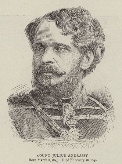 Conde Julius Andrassy (gravura) de English School