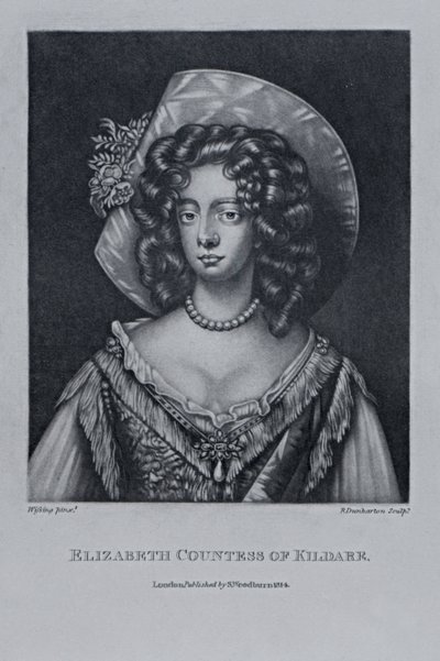 Condessa de Kildare, de "Personagens Ilustres na História Britânica", de Richard Earlom e Charles Turner, 1815 de English School