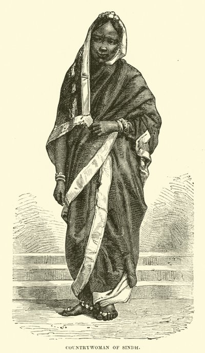 Mulher do campo de Sindh de English School