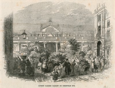 Covent Garden Market, Londres, na véspera de Natal de English School