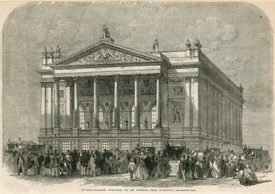Covent Garden Theatre, Londres - a ser inaugurado esta noite de English School