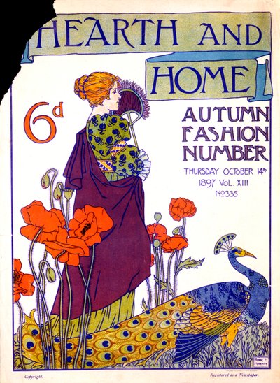 Capa da revista Hearth and Home, 14 de outubro de 1897 de English School
