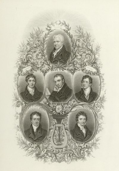 Crabbe, Campbell, Wordsworth, Moore, Cordeiro, Irving de English School