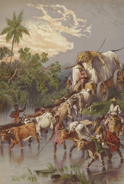 Atravessando um córrego na África do Sul de English School