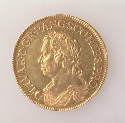 Coroa de Oliver Cromwell (1599-1658), London Mint, 1658 (anverso) (ouro) (para reverso ver 168064) de English School