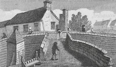 Ponte de Croyland (gravura) de English School