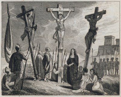 Crucificação de Jesus Cristo (gravura) de English School