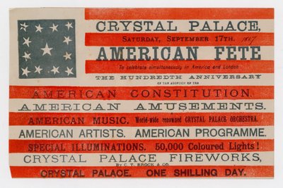 Palácio de Cristal, Festa Americana, 17 de setembro de 1887 de English School