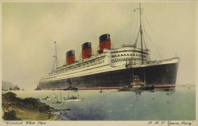 Cunard White Star Line forro RMS Queen Mary de English School