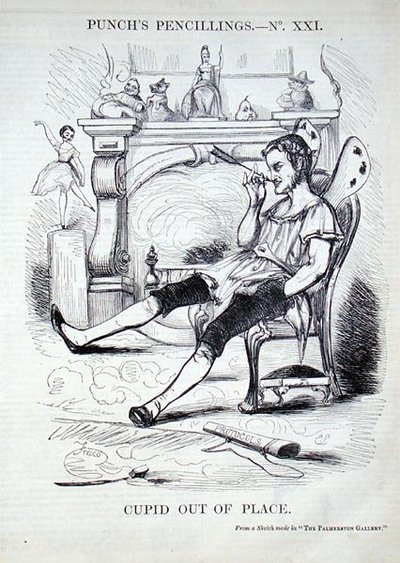 Cupido fora do lugar (gravura) de English School