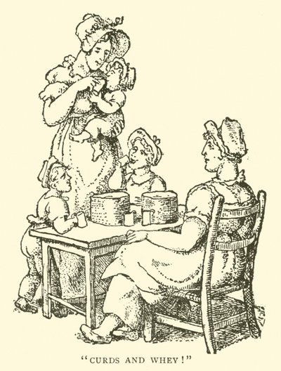 Coalhada e soro de leite (xilogravura) de English School