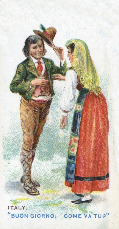 Cumprimento habitual na Itália, 1907 de English School