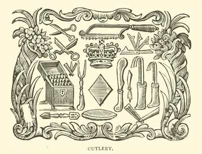 Cutelaria (xilogravura) de English School