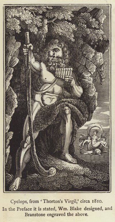 Ciclope de Thorntons Virgil, c 1810 (gravura) de English School