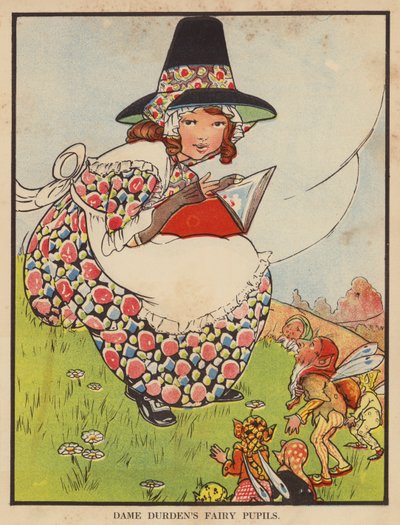Alunos de fada da Dame Durden (cor litho) de English School