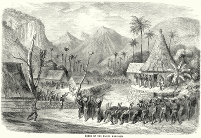 Dança dos guerreiros de Fiji (gravura) de English School