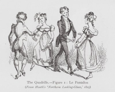 A dançar: A Quadrilha, Figura 1, Le Pantalon (litho) de English School