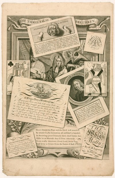 Daniel Defoe (o homem no pelourinho) de English School