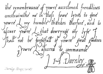 Darnley, Henry (Senhor) de English School