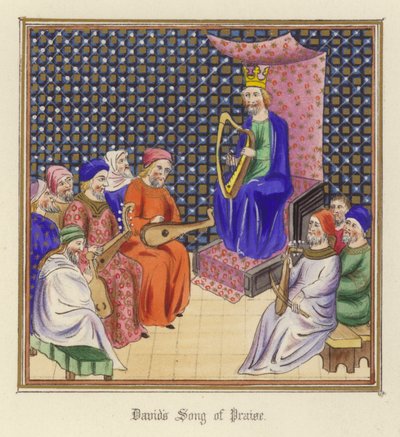 Canção de Louvor de David (lito colorido) de English School
