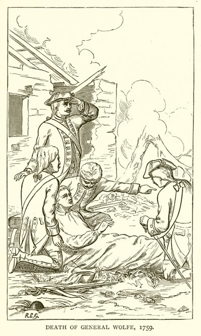Morte do general Wolfe, 1759 de English School