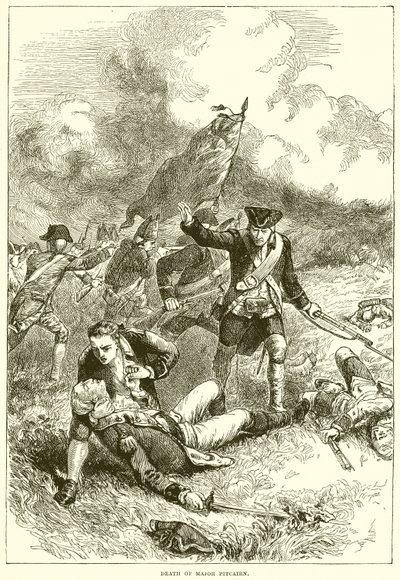 Morte do major Pitcairn de English School