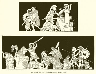 Morte de Príamo e captura de Cassandra de English School