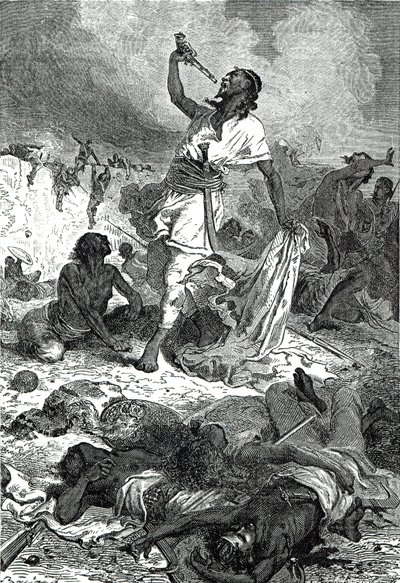 Morte do Imperador Theodore, de &39;História Ilustrada de Cassell da Inglaterra&39;, de English School